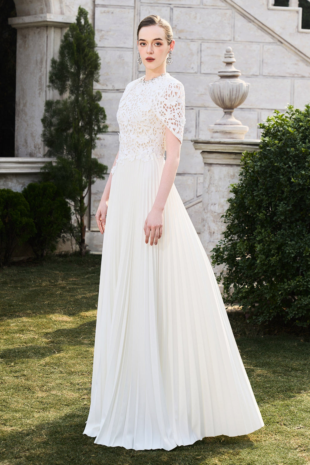 Adalyn Cape Sleeve Maxi Dress