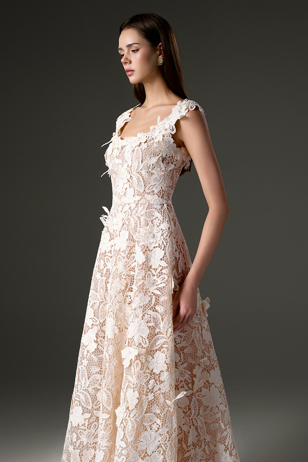 Yva Square Neck Maxi Dress