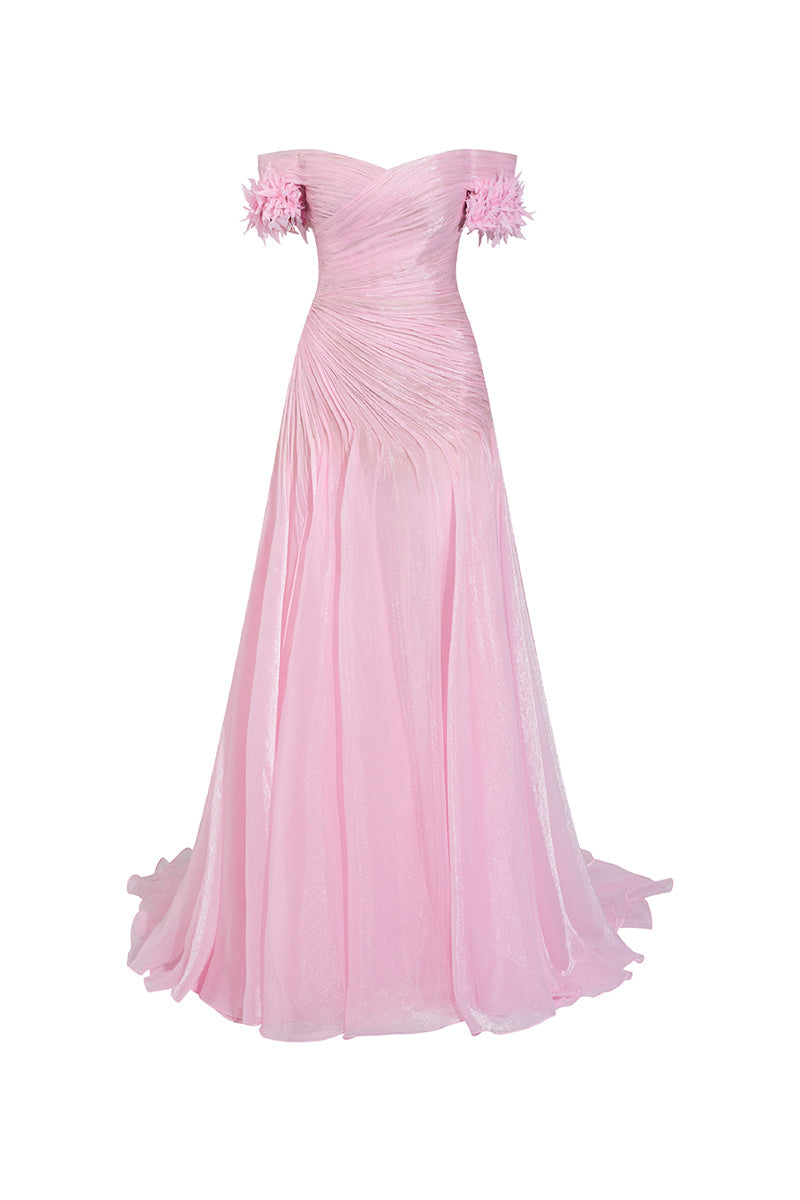 Efflorescence Ruched Maxi Dress