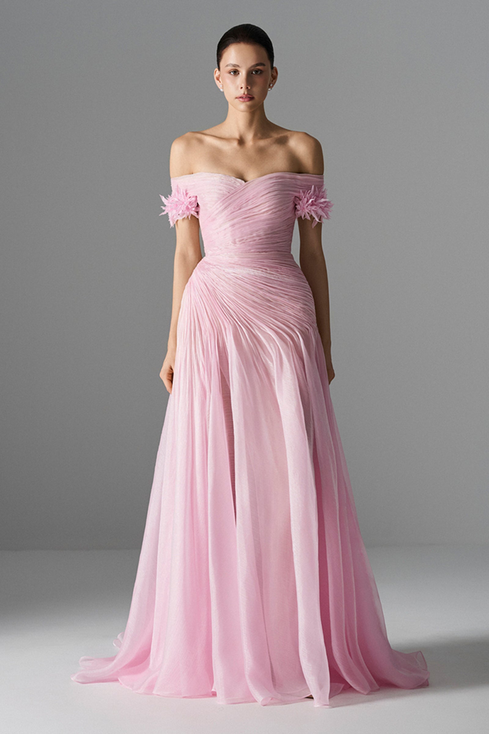 Efflorescence Ruched Maxi Dress