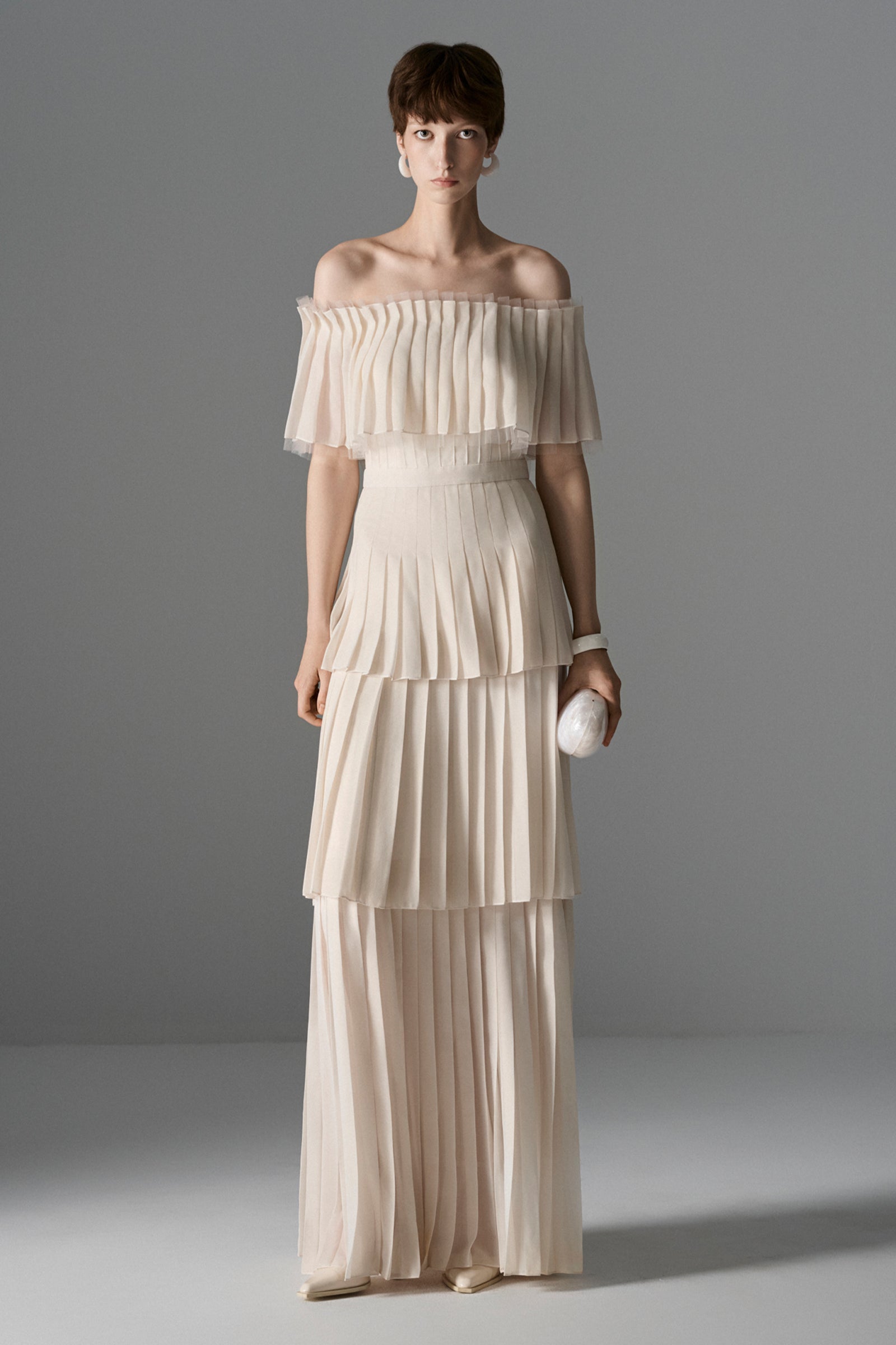 Ethereal Pleated Maxi Dress