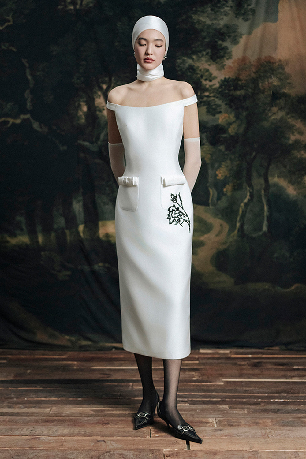 Saudade Off-Shoulder Midi Dress