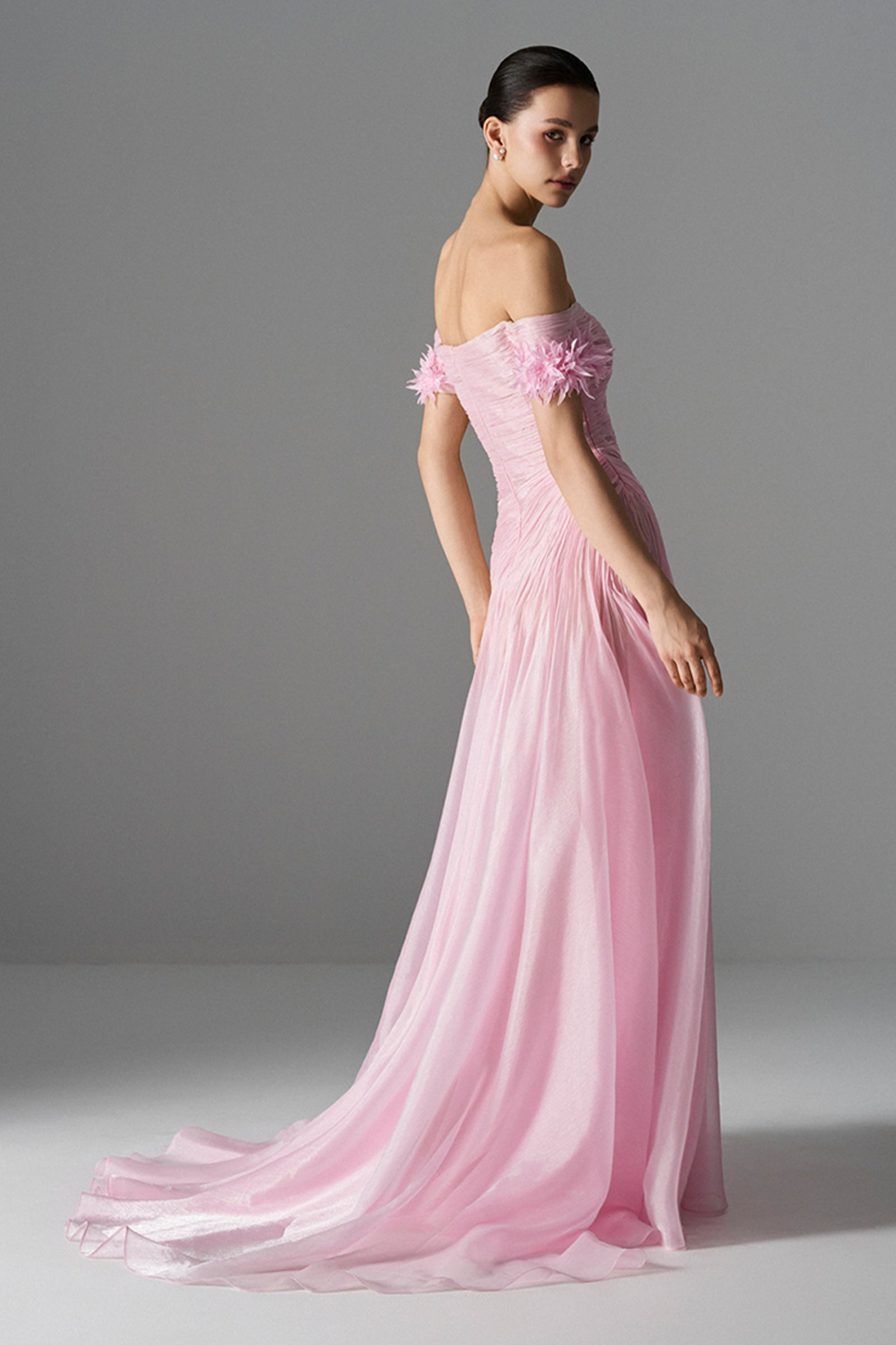 Efflorescence Ruched Maxi Dress