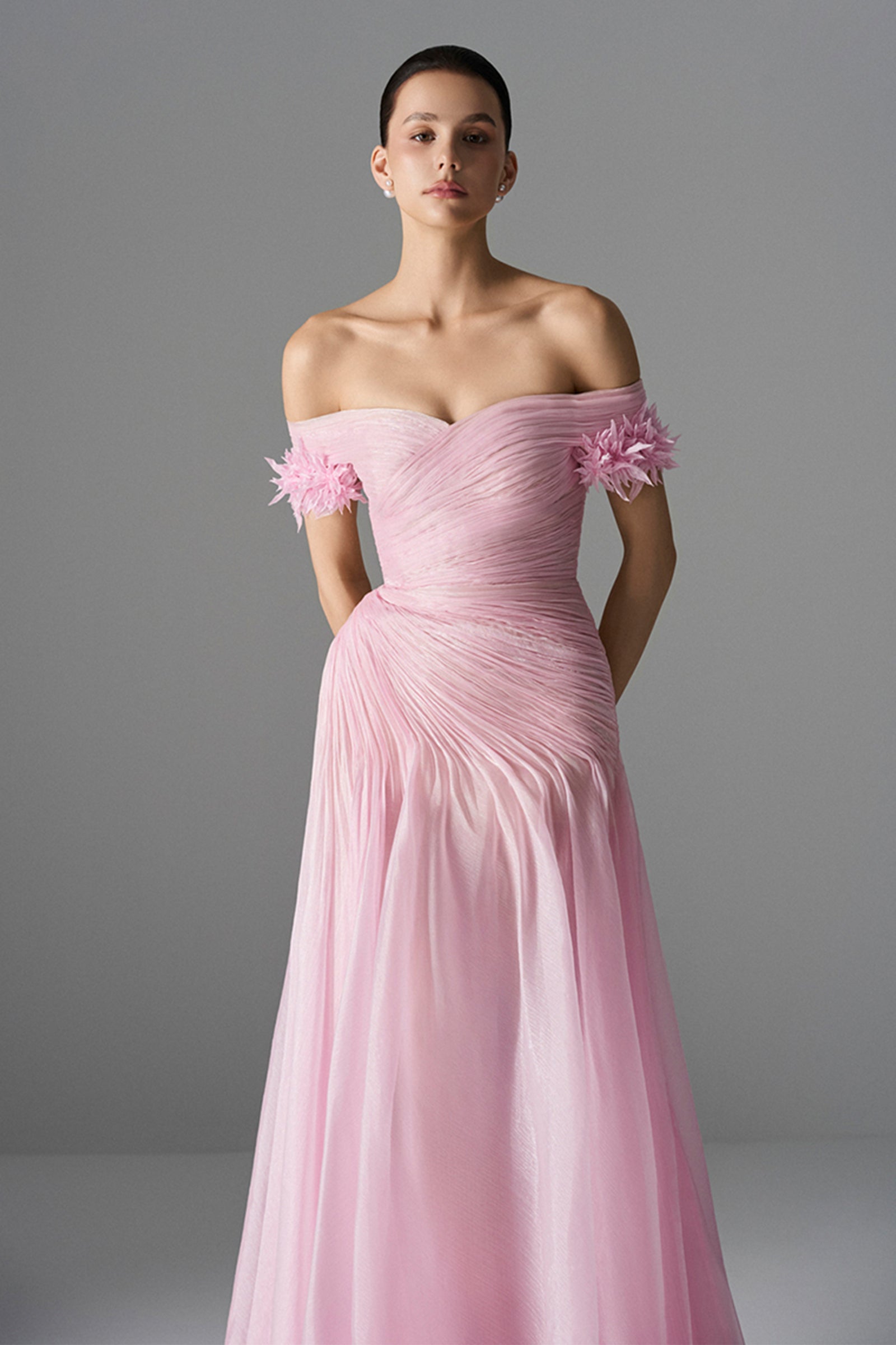 Efflorescence Ruched Maxi Dress